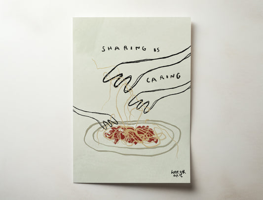 'sharing is caring'