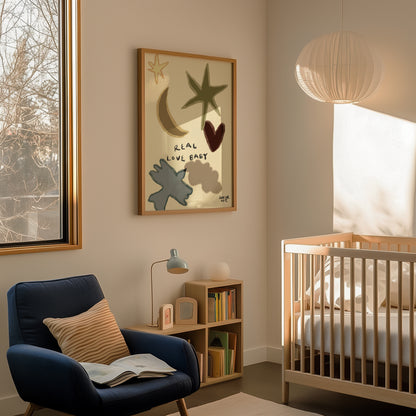'real love baby' print